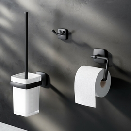 Набор аксессуаров для зоны туалета, черный AM.PM Gem, AK90T2003B - фото, отзывы, цена