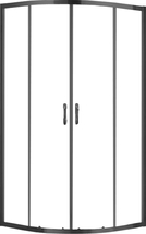 Душевой уголок Azario Milton AZ-ND2142 900 Black, черный профиль, без поддона - фото, отзывы, цена