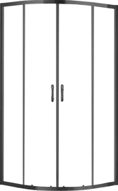 Душевой уголок Azario Milton AZ-ND2142 900 Black, черный профиль, без поддона - фото, отзывы, цена