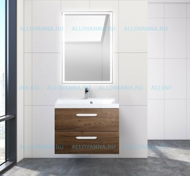 Тумба BelBagno Aurora-700 и Раковина BelBagno Marino, Rovere Tabacco - фото, отзывы, цена