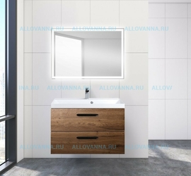 Тумба BelBagno Aurora-800 и Раковина BelBagno Marino, Rovere Tabacco - фото, отзывы, цена
