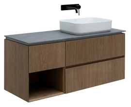 Тумба под раковину Allen Brau Infinity 120 1.21007.NO R подвесная, со столешницей бежевой, дуб - фото, отзывы, цена