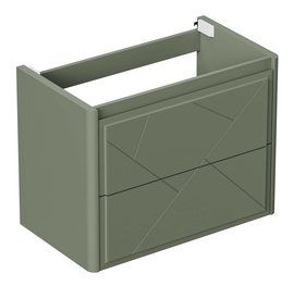 Тумба под раковину Allen Brau Paris 80 1.360001.CGM подвесная, со столешницей из белого камня, олива матовая - фото, отзывы, цена