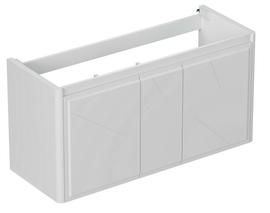 Тумба под раковину Allen Brau Paris 120 1.360004.WM подвесная, со столешницей из белого камня, белая матовая - фото, отзывы, цена