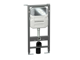 Система инсталляции для унитазов Ceramica Nova Envision с кнопкой смыва Round хром, с креплениями, CN1001CH - фото, отзывы, цена