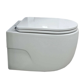 Унитаз подвесной Emmy EY-7011, сиденье с микролифтом, белый (смыв торнадо) - фото, отзывы, цена