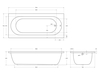 Ванна акриловая Cezares Piave 170x75 - фото, отзывы, цена
