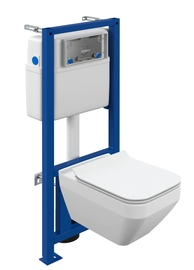 Комплект Cersanit CREA SQUARE CO DPL EO SLIM + инсталляция LINK PRO - фото, отзывы, цена