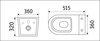 Унитаз подвесной CeramaLux 5178 - фото, отзывы, цена