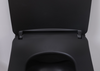 Унитаз подвесной Creavit Free, безободковый, с сиденьем Duck, черный матовый - фото, отзывы, цена