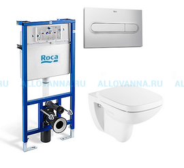 ИНСТАЛЛЯЦИЯ ROCA DUPLO WC +УНИТАЗ ROCA DEBBA С МИКРОЛИФТОМ - фото, отзывы, цена