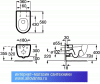 Комплект унитаз подвесной Roca Meridian-N с крышкой микролифт + Инсталляция Roca DUPLO WC 346247000 + А890090020 - фото, отзывы, цена