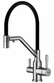 Смеситель Raglo для кухни со съемным гибким изливом, сатин, R81.62.05 - фото, отзывы, цена