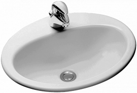 Раковина Jacob Delafon Jacob Ovale Dessus E1358-00 50 см - фото, отзывы, цена