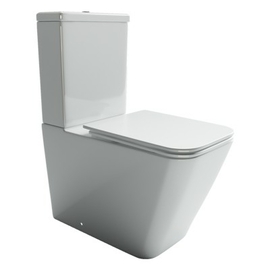 Унитаз-компакт Ceramica Nova Cubic Rimless с сиденьем микролифт, CN1803 - фото, отзывы, цена