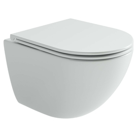 Подвесной унитаз Ceramica Nova Alba с сиденьем микролифт, смыв Торнадо 3.0, CN11005T - фото, отзывы, цена