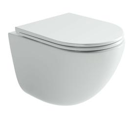 Подвесной унитаз Ceramica Nova Vogue безободковый, с сиденьем микролифт, смыв Торнадо, CN4008T - фото, отзывы, цена
