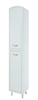 Пенал Bellezza Амелия-35, с бельевой корзиной, белый (патина)/серебро, правый - фото, отзывы, цена