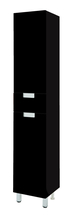 Пенал Bellezza Пегас-35, с 1 ящиком, с бельевой корзиной, черный, правый - фото, отзывы, цена