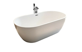Ванна акриловая Cerutti Skye 170, отдельностоящая, со сливом-переливом, 170x75, белая - фото, отзывы, цена