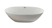 Ванна акриловая Cerutti Greta 170, отдельностоящая, со сливом-переливом, 170x80, белая - фото, отзывы, цена
