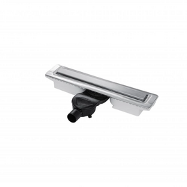 Желоб Berges C1 Norma 700, матовый хром, S-сифон D50 H60 боковой, 090138 - фото, отзывы, цена