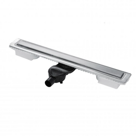 Желоб Berges C1 Norma 900, матовый хром, S-сифон D50 H60 боковой, 090140 - фото, отзывы, цена