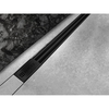 Желоб Berges напольный SUPER Slim 600 нержавеющая сталь, решетка матовый черный, S-сифон D50/110 вертикальный, 095052 - фото, отзывы, цена