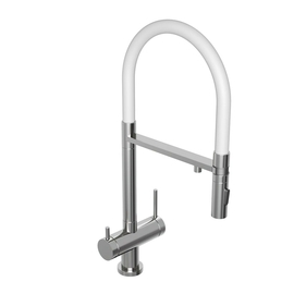 Смеситель для кухни Abelsberg Venta IXF73979CH c гибким изливом и фильтром для воды, глянцевый хром - фото, отзывы, цена