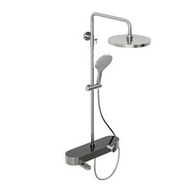 Душевая система Abelsberg Intensa SNS52655CH с термостатом и полкой для ванны и душа, глянцевый хром - фото, отзывы, цена