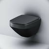 Подвесной унитаз AM.PM Inspire V2.0 FlashClean с сиденьем микролифт, черный, C50A1700MBSC - фото, отзывы, цена