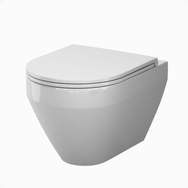 Унитаз подвесной AM.PM Spirit V2.0 C701900SC Aquaspin, безободковый, с сиденьем микролифт, глянцевый белый - фото, отзывы, цена