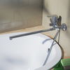 Смеситель для ванны Iddis Ray, с длинным изливом и керамическим дивертором, RAYSBL2i10WA - фото, отзывы, цена