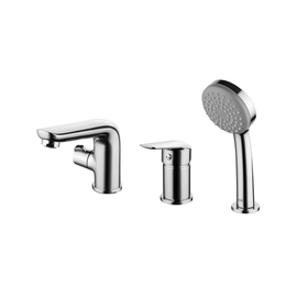 Смеситель на борт ванны Iddis Torr, на 3 отверстия с керамическим дивертором, TORSB30i07 - фото, отзывы, цена