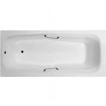 Чугунная ванна Aqualux Zya 180х80 с отверстиями под ручки - фото, отзывы, цена