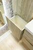 Шкаф подвесной Art & Max Techno, фасады асимметричные, Дуб мелфорд 400x300x1600 - фото, отзывы, цена