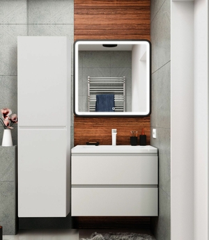 Шкаф подвесной Art & Max Bianchi с двумя распашными дверцами, Белый глянец, 400x300x1500 - фото, отзывы, цена