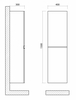 Шкаф подвесной Art & Max Bianchi с двумя распашными дверцами, Серый матовый, 400x300x1500 - фото, отзывы, цена