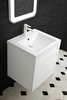 Тумба с раковиной Art & Max Platino подвесная с двумя выкатными ящиками, Белый глянец 580x550 - фото, отзывы, цена