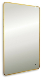 Зеркало Art & Max Siena 60x100, с подсветкой, сенсорное управление, AM-SieS-600-1000-DS-F-Gold, золото - фото, отзывы, цена