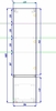 Шкаф подвесной Art & Max Techno, фасады асимметричные, Смоки софт 400x300x1600 - фото, отзывы, цена