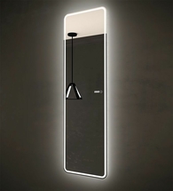 Зеркало с подсветкой и часами Art & Max Terni 450х1500 - фото, отзывы, цена