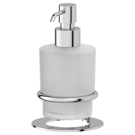Держатель с дозатором жидкого мыла настольный, матовое стекло, хром, Artwelle AWE 003 - фото, отзывы, цена