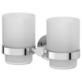 Держатель с 2-мя стаканами, матовое стекло, хром, Artwelle HAR 013 - фото, отзывы, цена