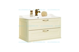 Тумба Акватон Леон 80 дуб бежевый и Умывальник Фабиа 80 - фото, отзывы, цена