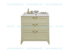 Тумба Акватон Леон 80 Н дуб бежевый и Умывальник Фабиа 80 - фото, отзывы, цена