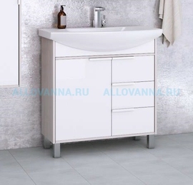 Тумба Акватон Рико 80 и Умывальник Смайл 80 - фото, отзывы, цена