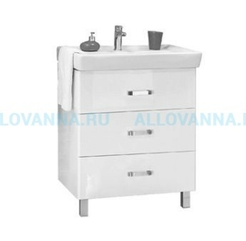 Тумба Акватон Америна 70 М и Умывальник Тигода 70, белая - фото, отзывы, цена