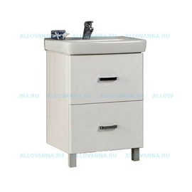 Тумба Акватон Америна 70 Н и Умывальник Тигода 70, белая - фото, отзывы, цена