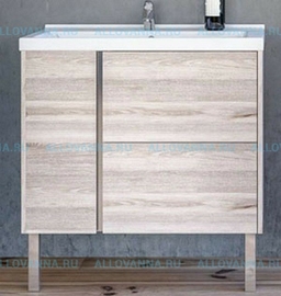 Тумба Акватон Стоун 80 и Умывальник Миранда-80, сосна арлингтон - фото, отзывы, цена